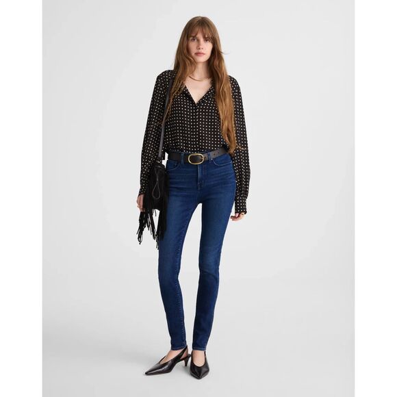 NWT Madewell Tall 10" High-Rise Skinny Jeans - Size 29T $148 Retail - Picture 2 of 6